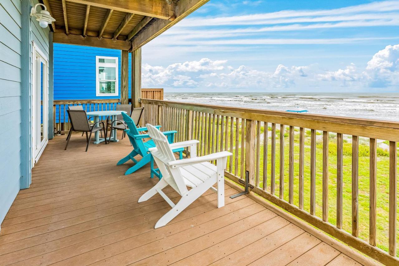 8-Mile Beachfront Villa Galveston Exterior foto